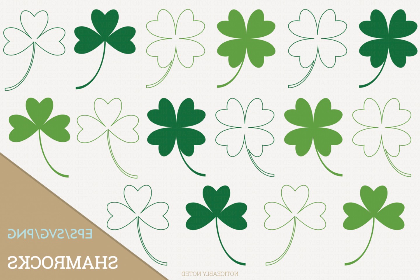Shamrock Four Leaf Clover Vector Clip Art Handandbeak 1440x960 Shamrock Four Leaf Clover Vector Clip Art Handandbeak