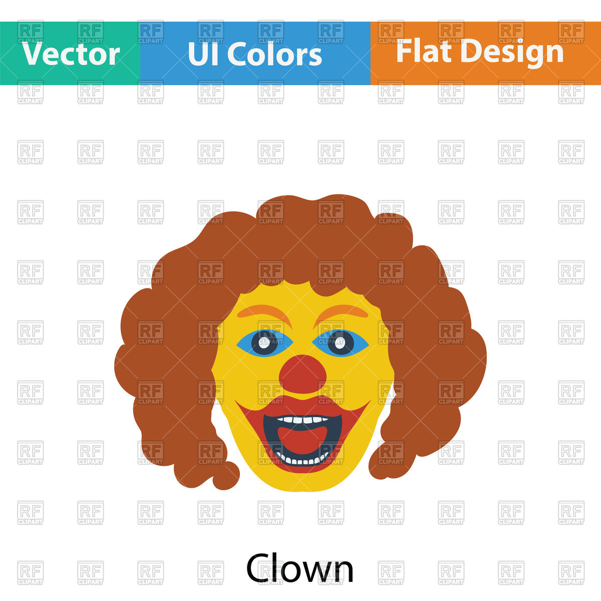 1200x1200 Clown Face Icon Vector Image Of Signs, Symbols, Maps Angelp