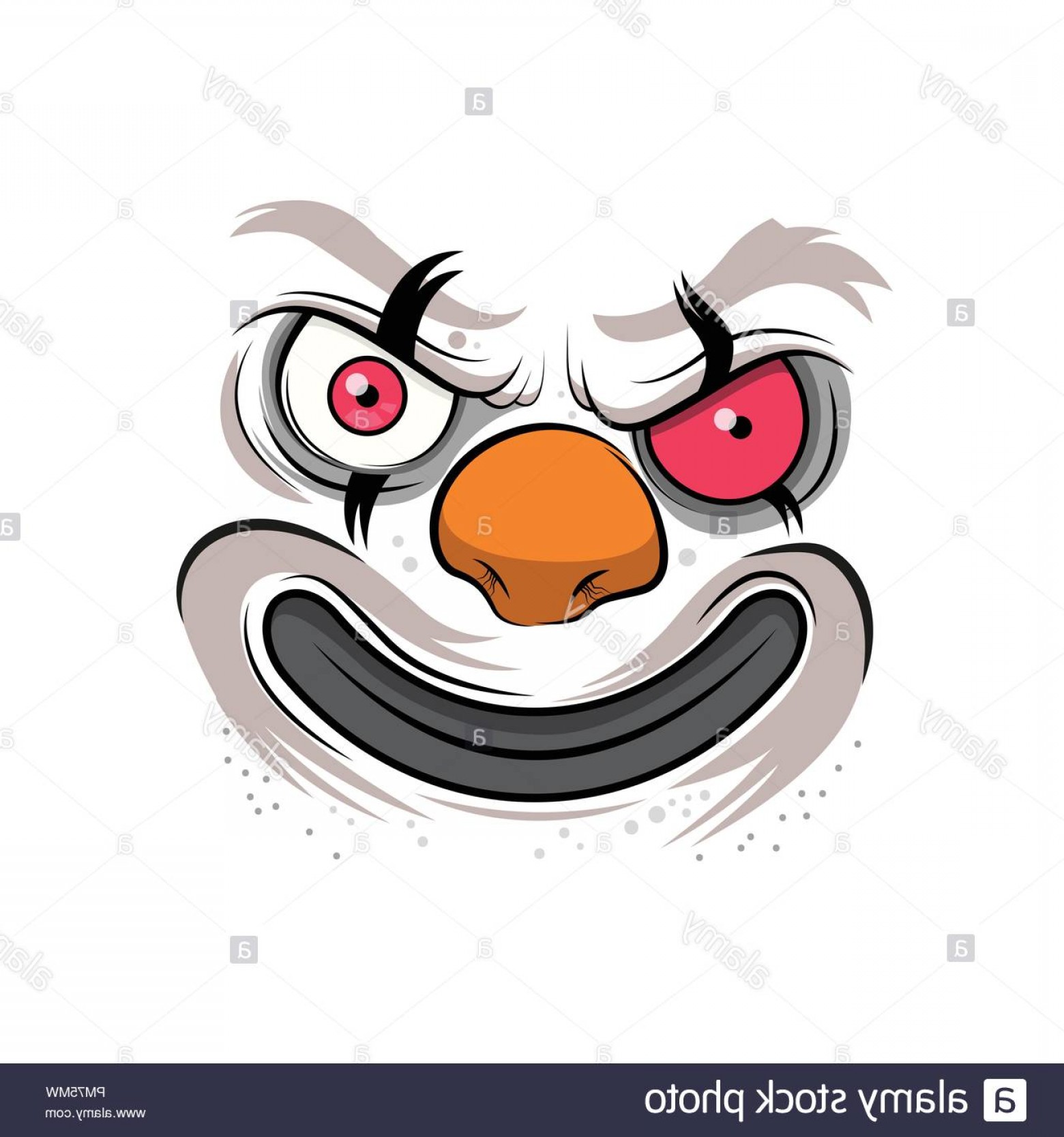 1560x1668 Scary Clown Face Vector Catchsplace