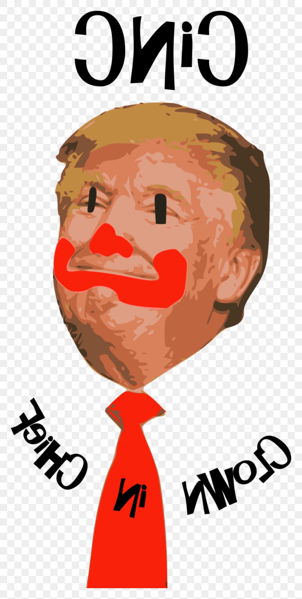 1008x1996 Clown In Chief Donald Trump Face Vector Clipart Clown In Chief