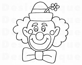 340x270 Vector Clown Clipart Etsy