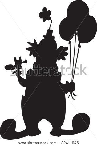 315x470 Clown Silhouette
