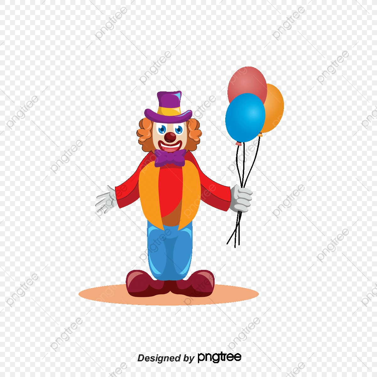 1200x1200 Clown Vector Material Holding Balloons Beam, Cartoon Clown, Clown