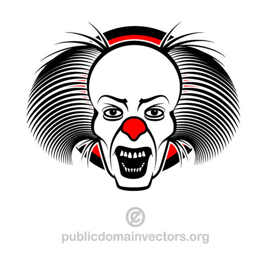 500x500 Clown Vector Image