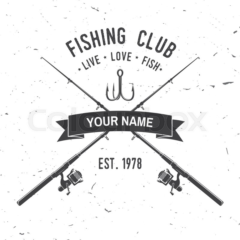 800x800 Fishing Club Live, Love, Fish Vector Stock Vector Colourbox