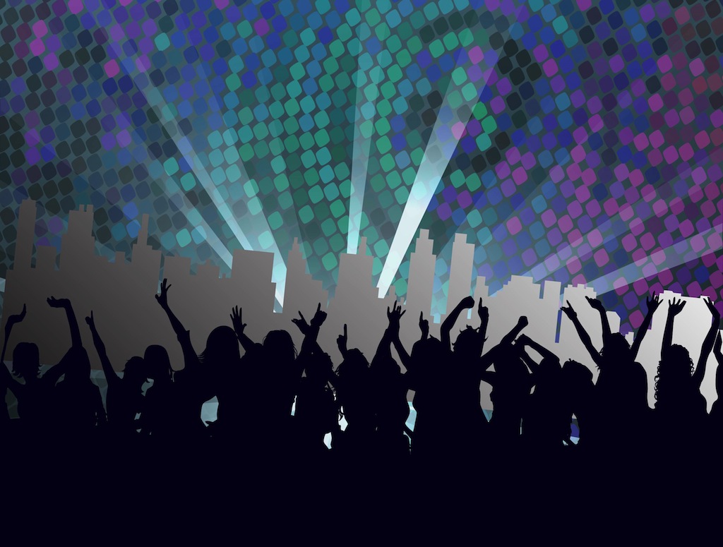 1024x775 Nightclub Footage Vector Art Graphics