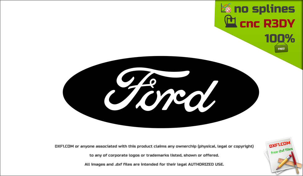 976x568 Free Dxf For Cnc Machines Ford Logotype Dxf For Cnc Free