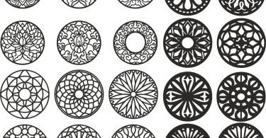 375x195 Free Cnc Vector Art Design Pattern Freevector