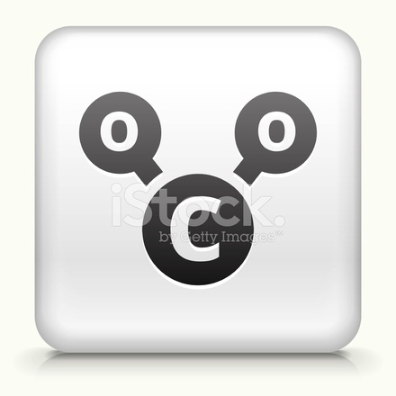 440x440 Square Button With Chemical Royalty Free Vector Art Stock