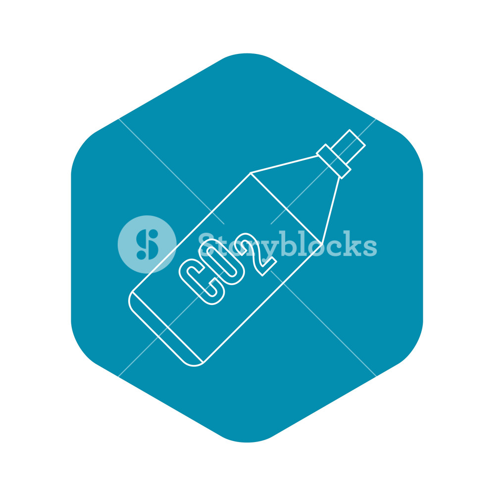 1000x1000 Bottle Icon In Outline Style On A White Background Vector