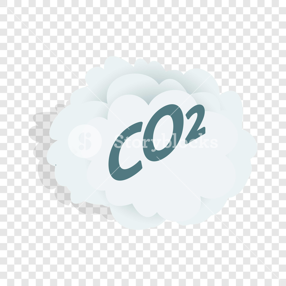 1000x1000 Cloud Isometric Icon On A Transparent Background Vector