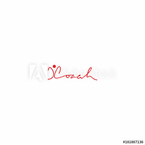 500x500 Coach Text Logo Vector