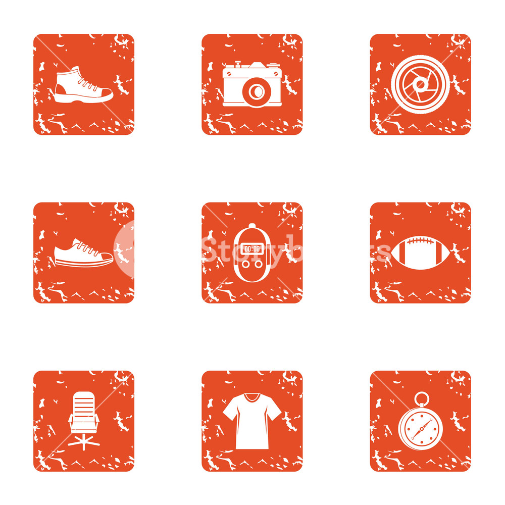 Fitness Coach Icons Set Grunge Set Of Fitness Coach Vector 1000x1000 Fitness Coach Icons Set Grunge Set Of Fitness Coach Vector
