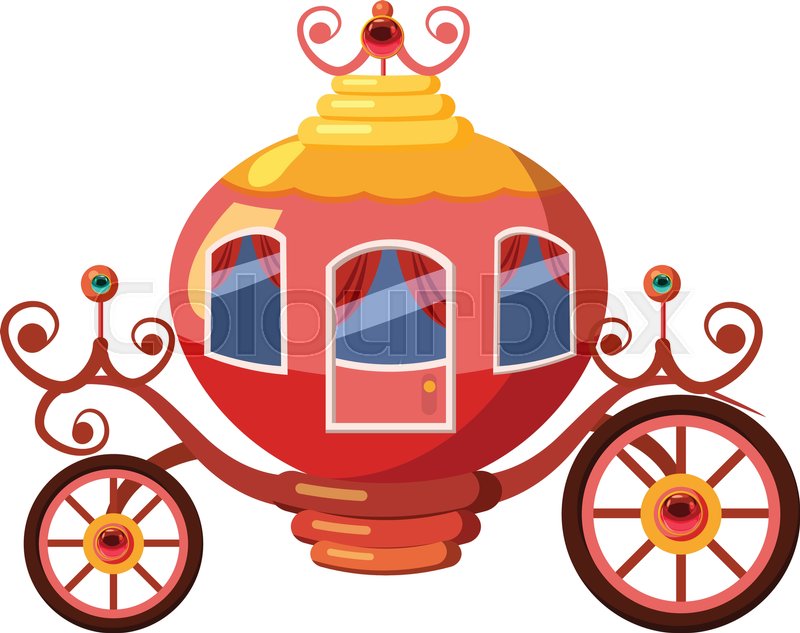 Princess Coach Icon Cartoon Stock Vector Colourbox 800x633 Princess Coach Icon Cartoon Stock Vector Colourbox