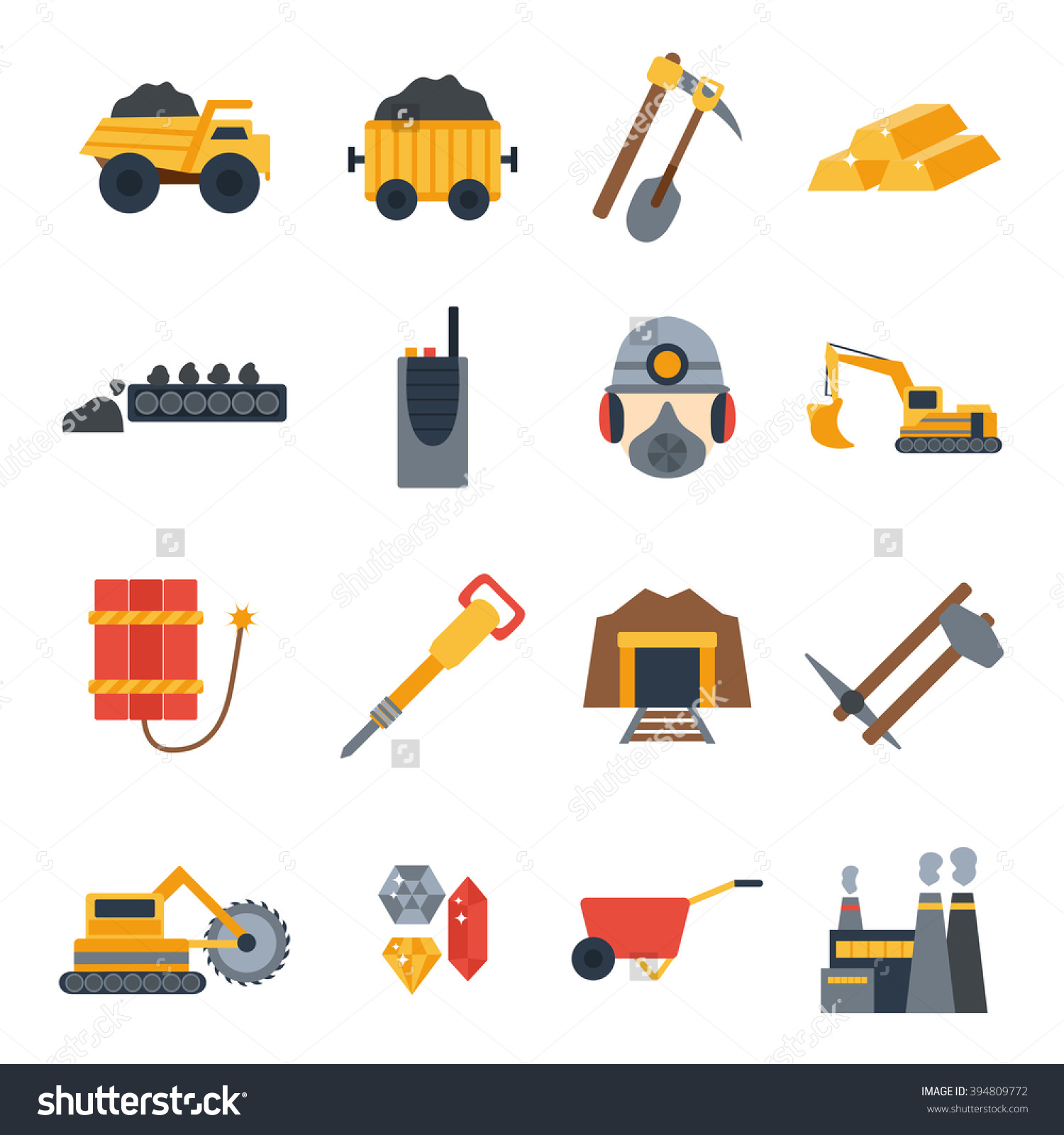 Coal Mining Vector
