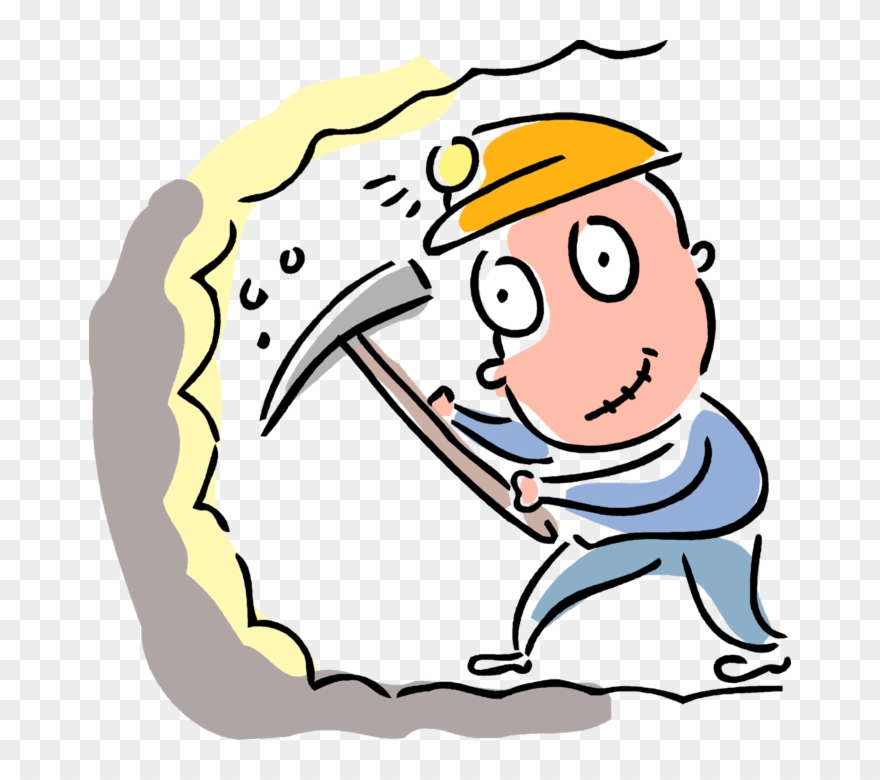 880x780 Free Coal Miner With Pickaxe Vector Image Illustration