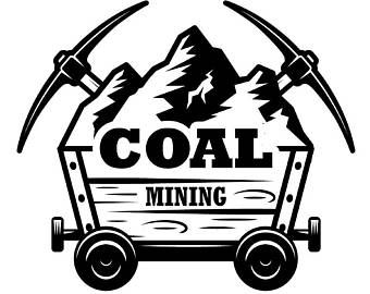 340x270 Gold Miner Mining Logo, Coal Miners