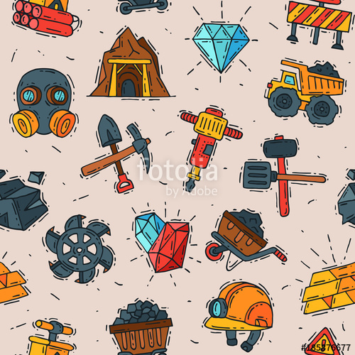 500x500 Coal Vector Mining Engineering Industry Work Business Construction