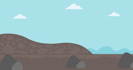 450x236 Background Of Heaps Of Coal Vector Flat Design Illustration