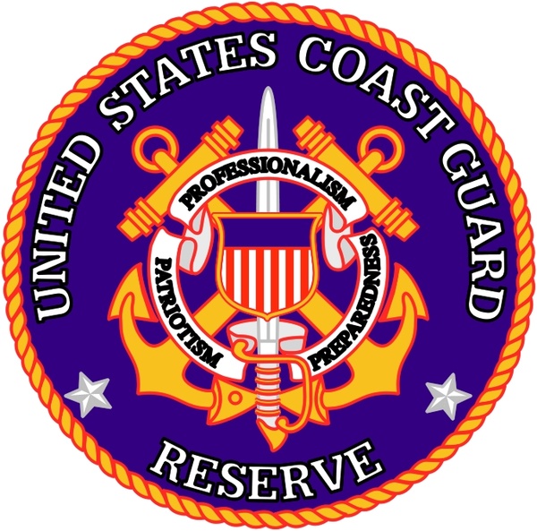 600x593 United States Coast Guard Reserve Free Vector In Encapsulated
