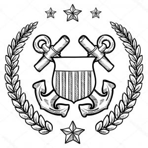 300x300 Coast Guard Logo Vector Clip Art Studiogrfx