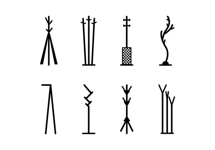 700x490 Coat Hanger Vector Icons