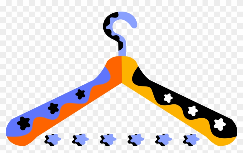 840x529 Vector Illustration Of Clothes Hanger Or Coat Hanger