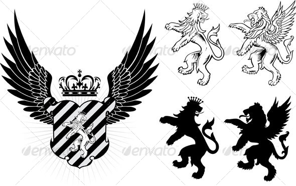 Coat Of Arms Lion Vector