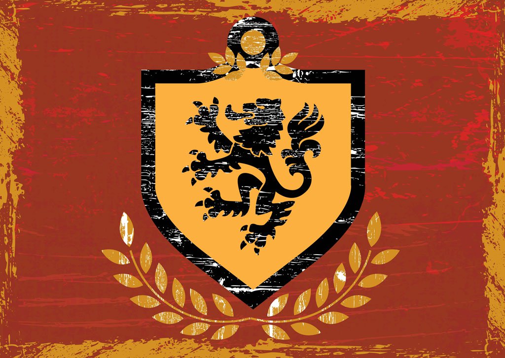 1024x727 Lion Shield Coat Of Arms Vector Art Graphics