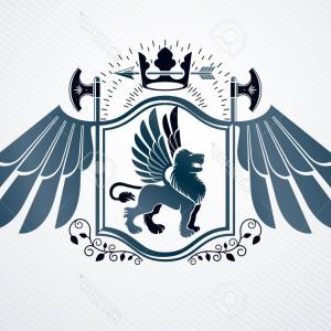 300x300 Photostock Vector Heraldic Coat Of Arms Decorative Vintage Emblem