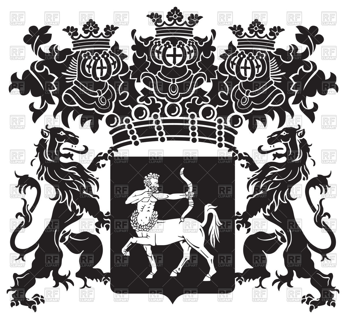 1200x1108 Coat Of Arms Lion Silhouette