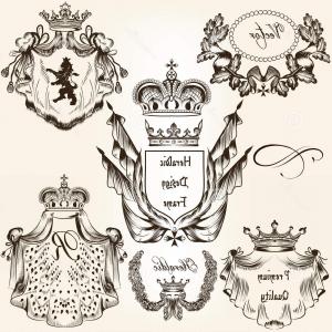 300x300 Stock Illustration Collection Vector Heraldic Frames Shields Coat