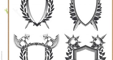 Family Coat Of Arms Template Vector Archives 367x195 Family Coat Of Arms Template Vector Archives