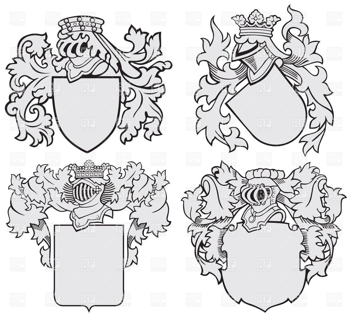 Coat Of Arms Template Vector at Vectorified.com | Collection of Coat Of ...