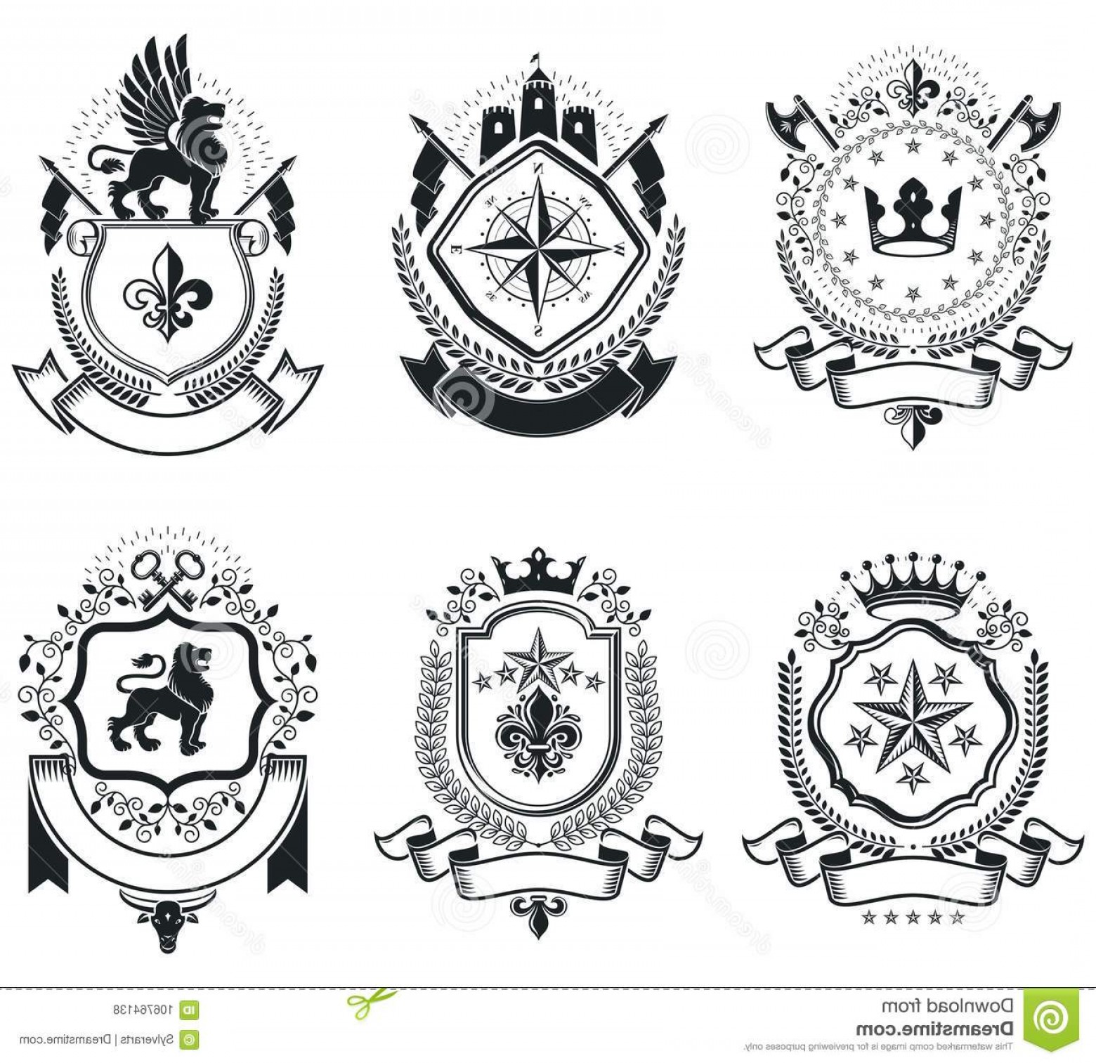 1560x1513 Vintage Award Designs Vintage Heraldic Coat Arms Vector Emb