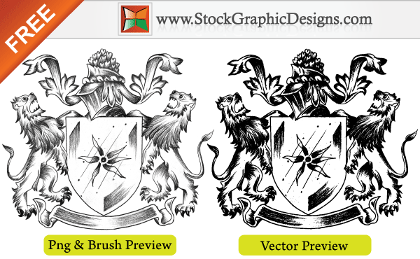 600x370 Heraldic Shield Coat Of Arms Vector Photoshop Shapes