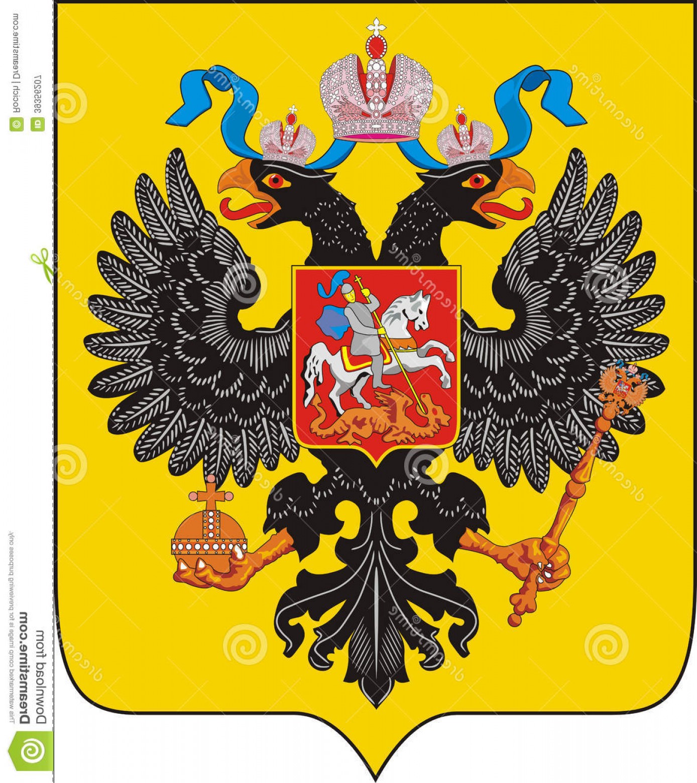 1388x1560 Royalty Free Stock Photography Coat Arms Russian Empire Colorful