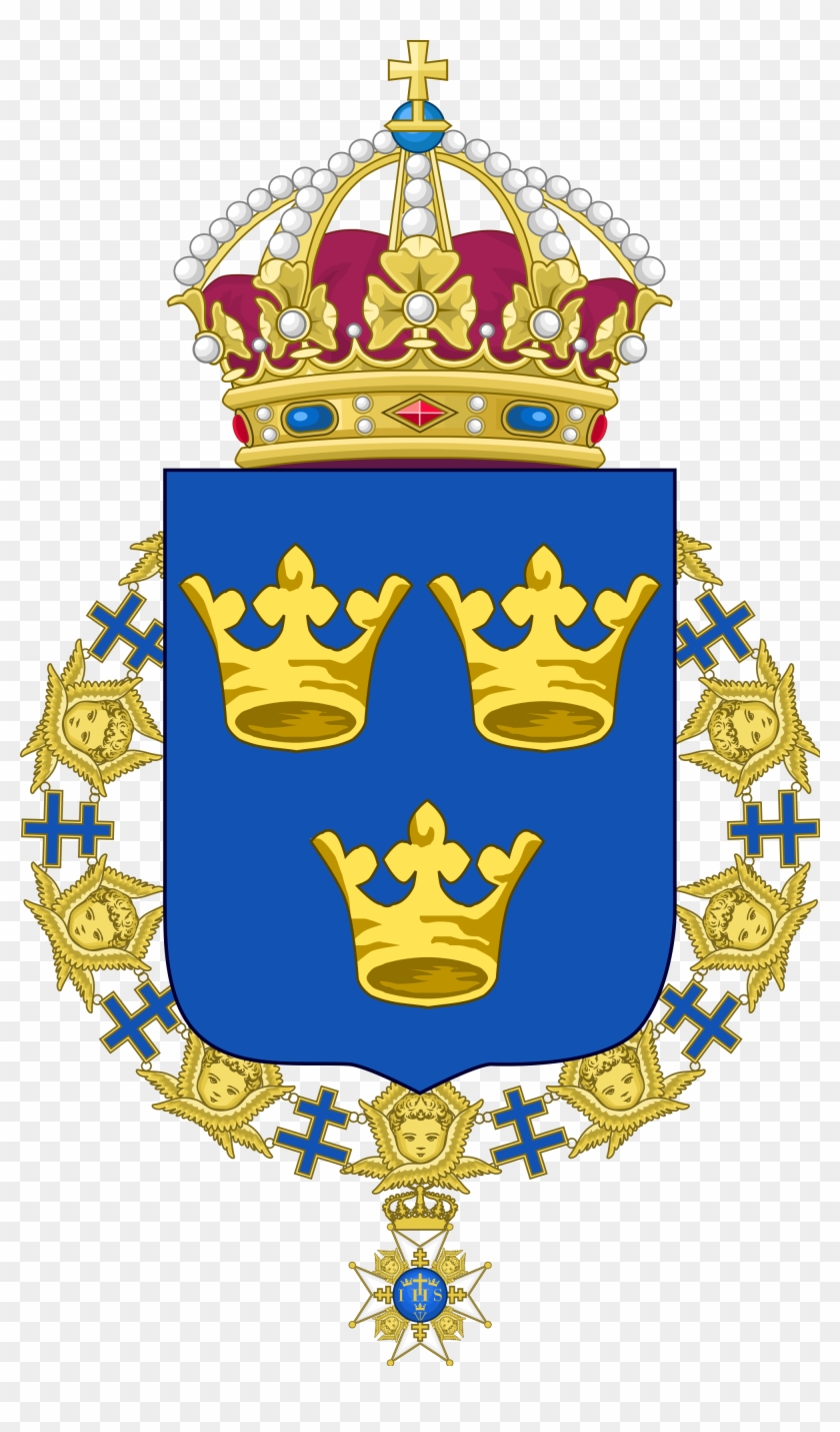 840x1430 Sweden Coat Of Arms Vector