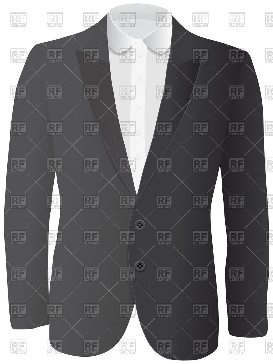 900x1200 Black Coat Vector Image Of Objects