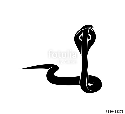 500x458 Cobra Snake Silhouette Vector Stock Image And Royalty Free Vector