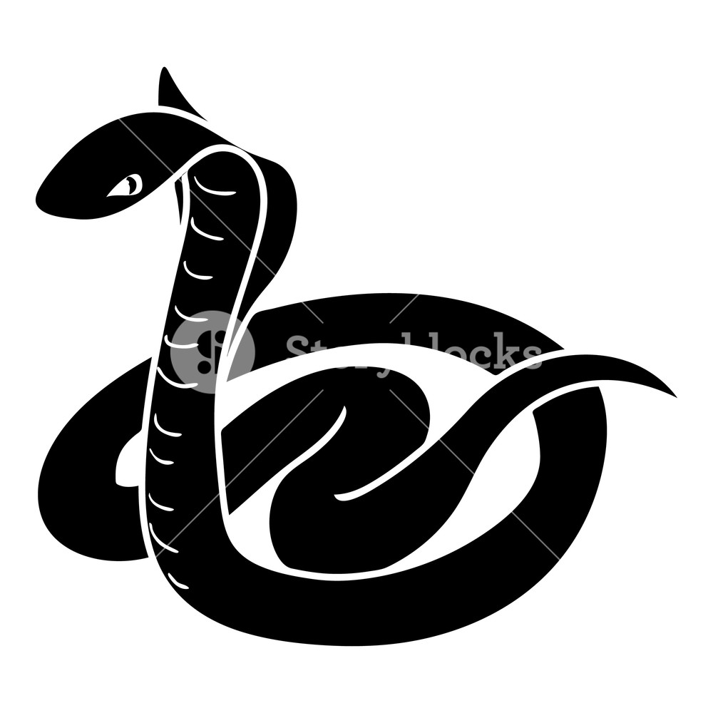 1000x1000 King Cobra Icon Simple Illustration Of King Cobra Vector Icon