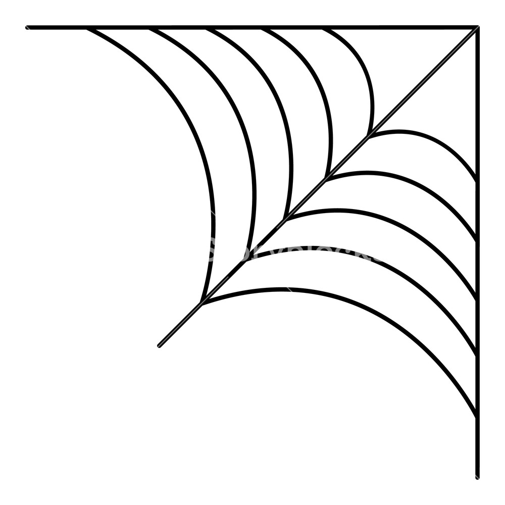 1000x1000 Corner Cobweb Icon Outline Corner Cobweb Vector Icon For Web