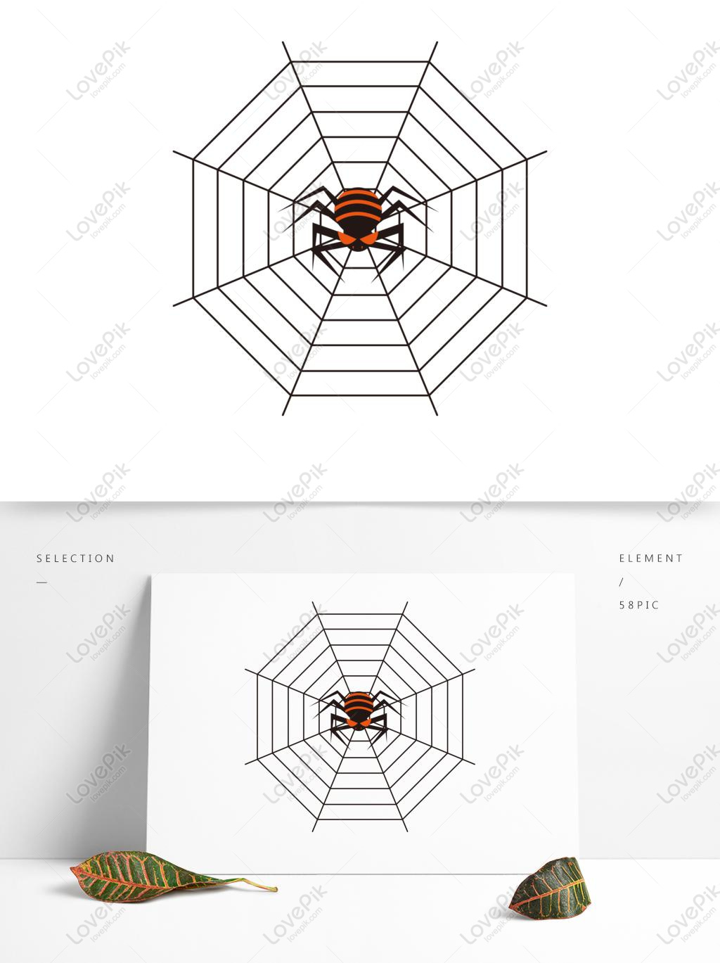 1024x1369 Free Images Download Halloween Spider And Cobweb Vector Animal