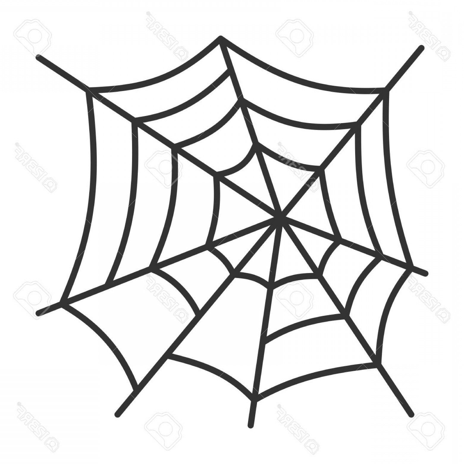 1560x1560 Photostock Vector Spider Web Thin Line Icon Cobweb Vector Linear
