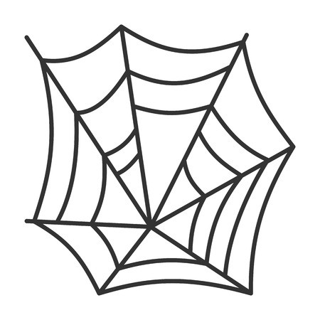 450x450 Spider Web Thin Line Icon Cobweb Vector Isolated On White Linear