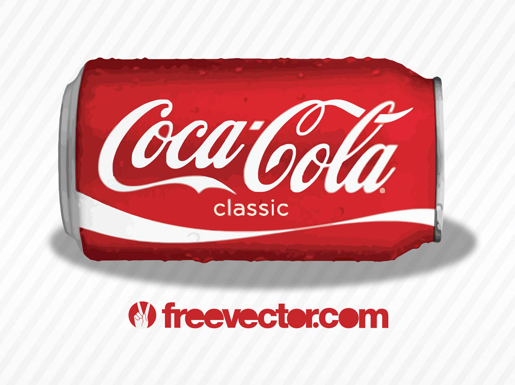 Coca Cola Classic Can Vector Art Graphics 1024x765 Coca Cola Classic Can Vector Art Graphics