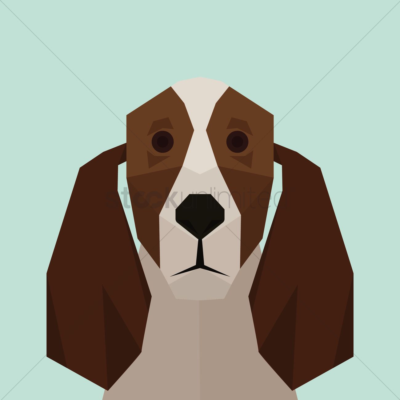 1300x1300 Cocker Spaniel Dog Vector Image
