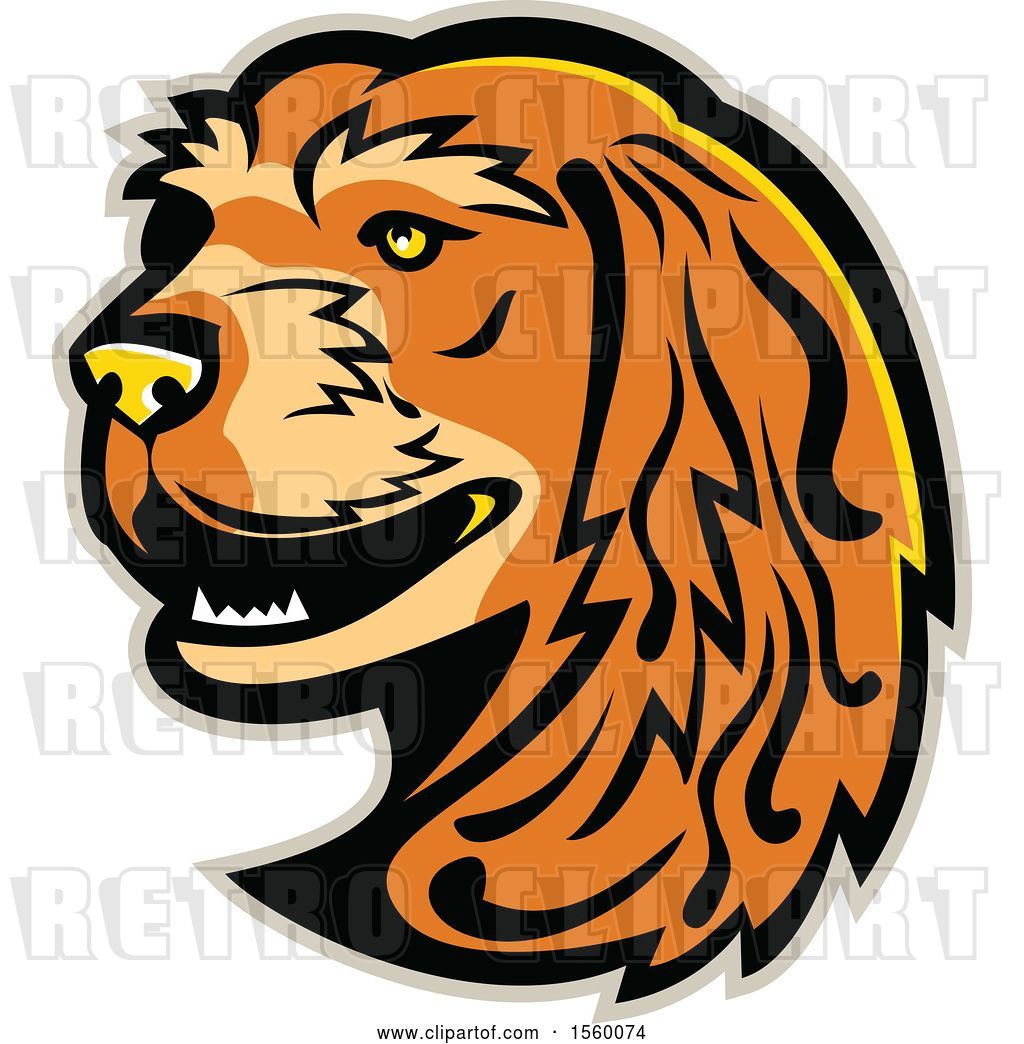 1024x1044 Vector Clip Art Of Retro English Cocker Spaniel Dog Mascot