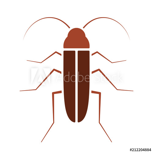 500x500 Cockroach Vector Icon