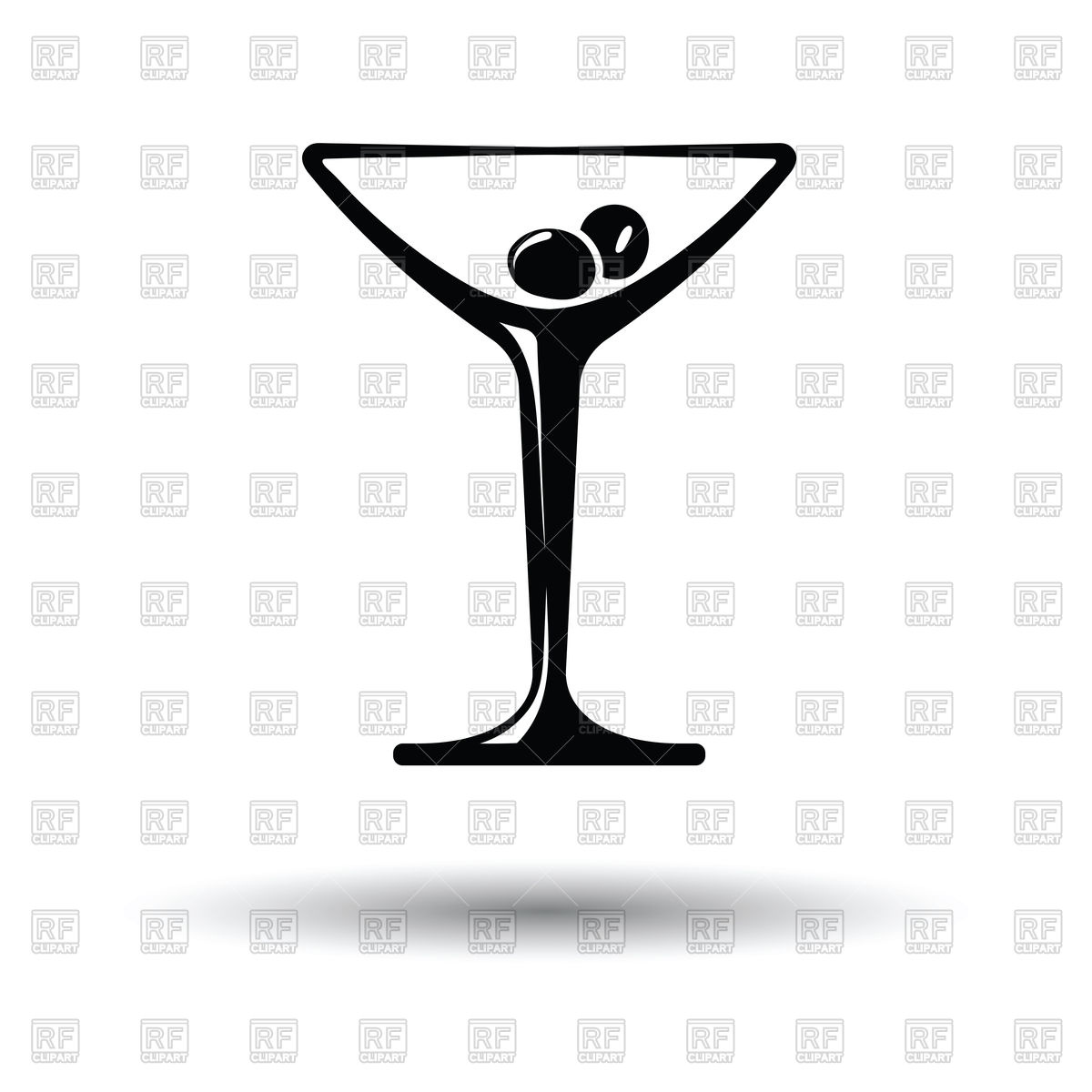 1200x1200 Cocktail Glass Icon Vector Image Of Food And Beverages Angelp